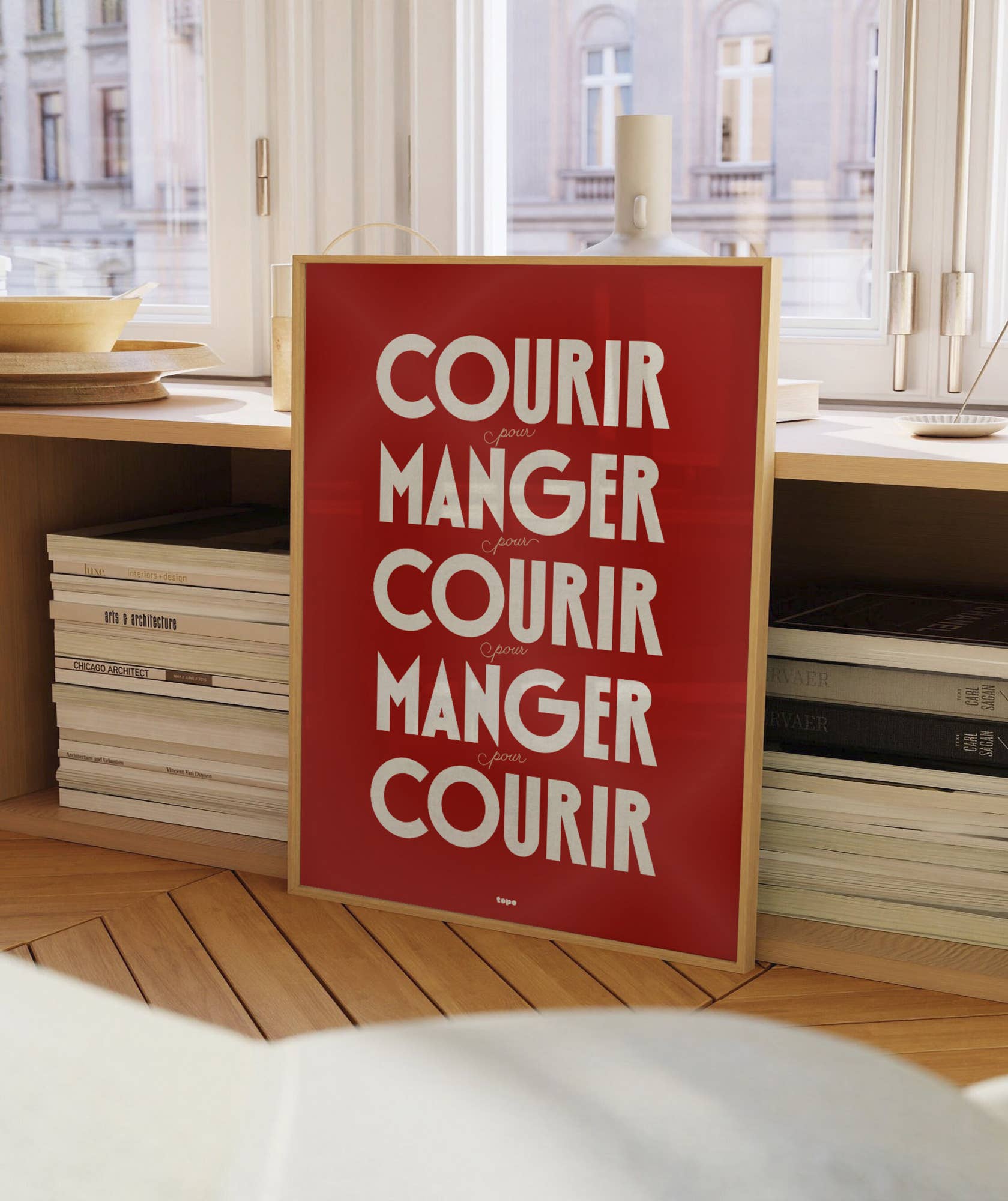 Affiche | Courir, pour manger… | Poster de running