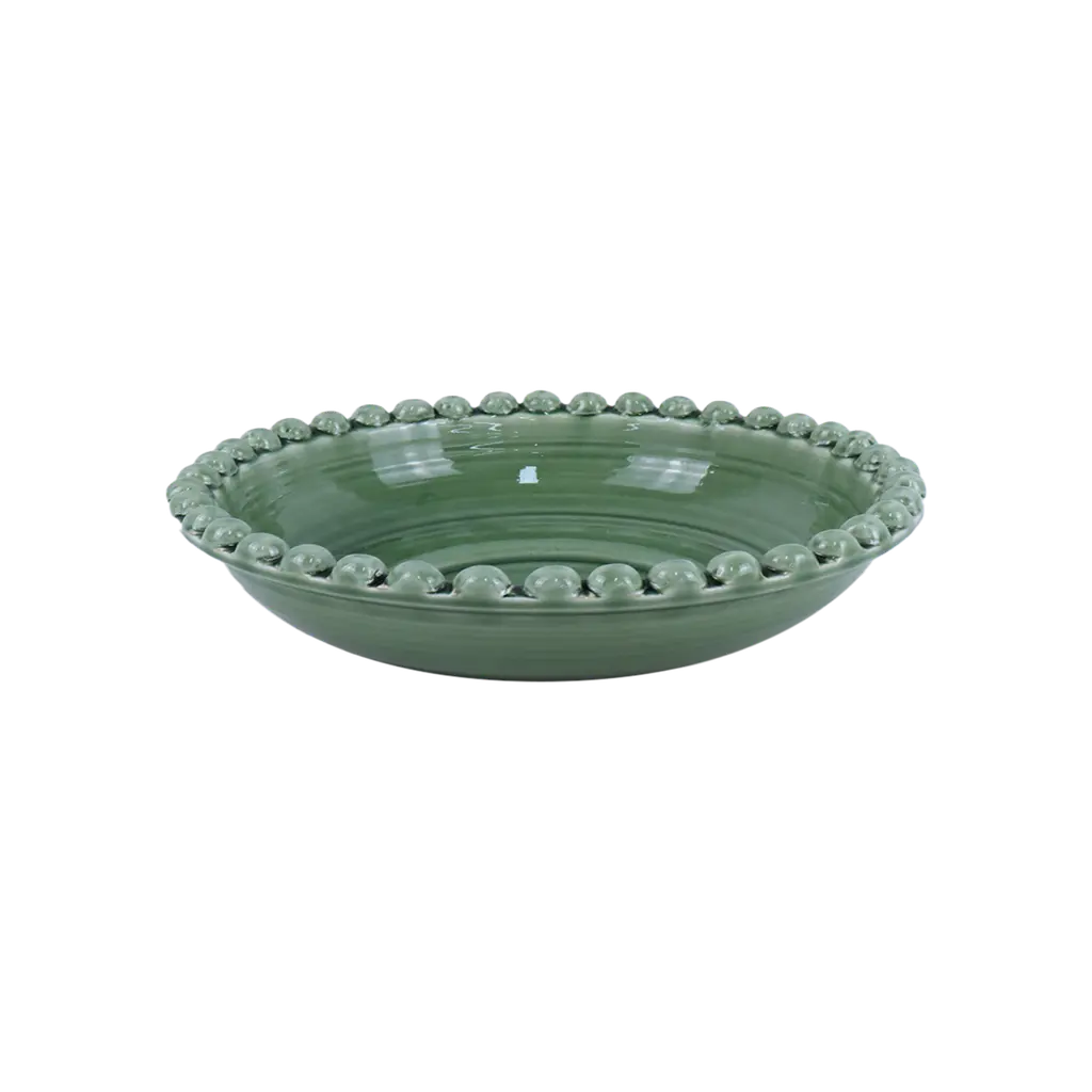 Centre de table perlé matcha