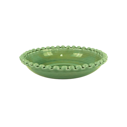 Centre de table perlé vert 