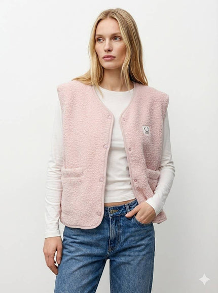Gilet Sans Manches à Patch Smiley