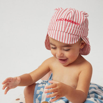 Chapeau Bébé | Ciao Bambino Rayures Rouge