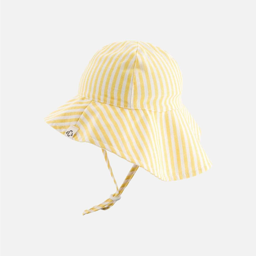 Chapeau enfant sunshine rayure jaune