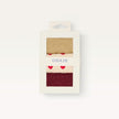 Pack de 3 chaussettes | Fantaisie Petits coeurs bordeaux dorés