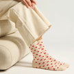 Pack de 3 chaussettes | Fantaisie Petits coeurs bordeaux dorés