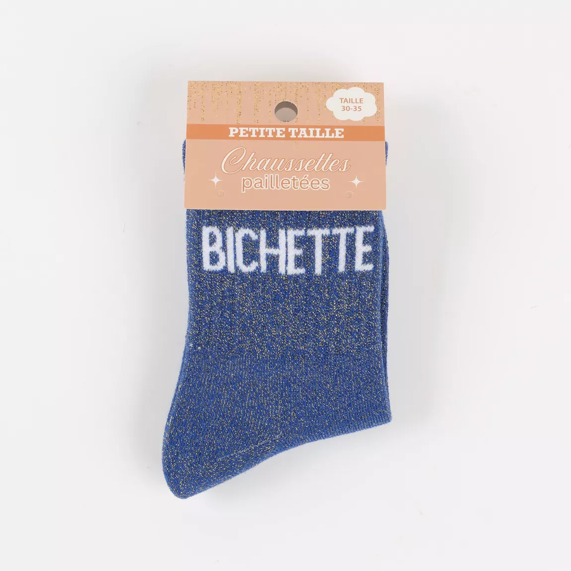 chaussette a paillettes bichette