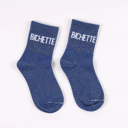 chaussette a paillettes bichette