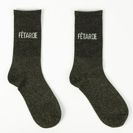 chaussette a paillettes fetarde