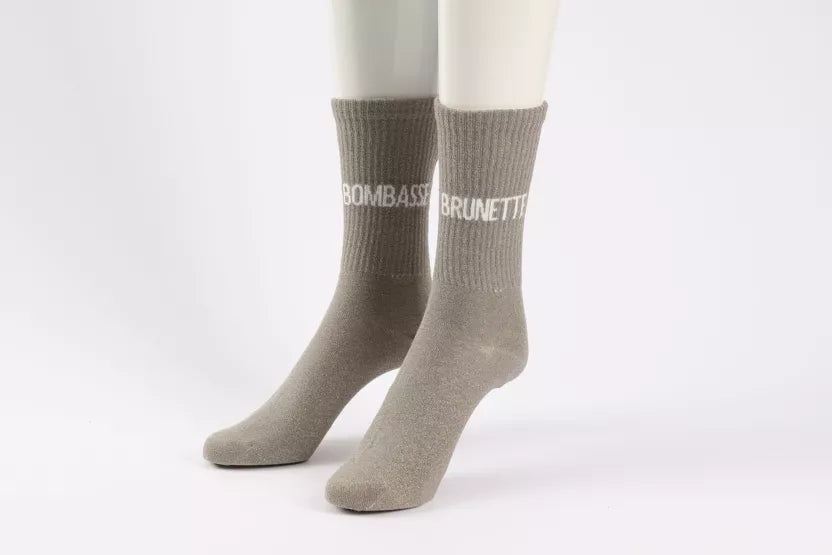 Chaussettes à paillettes brunette bombasse