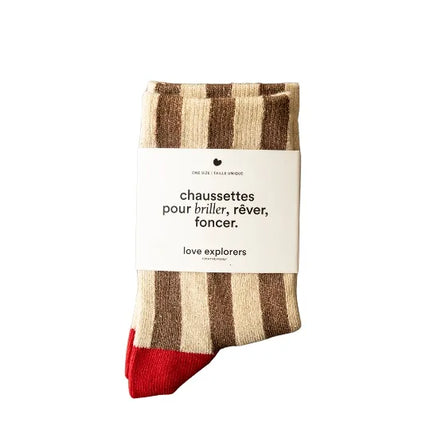 Chaussettes rayures girls de ouf