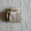 Chaussettes hautes macramé gentil coquelicot beige