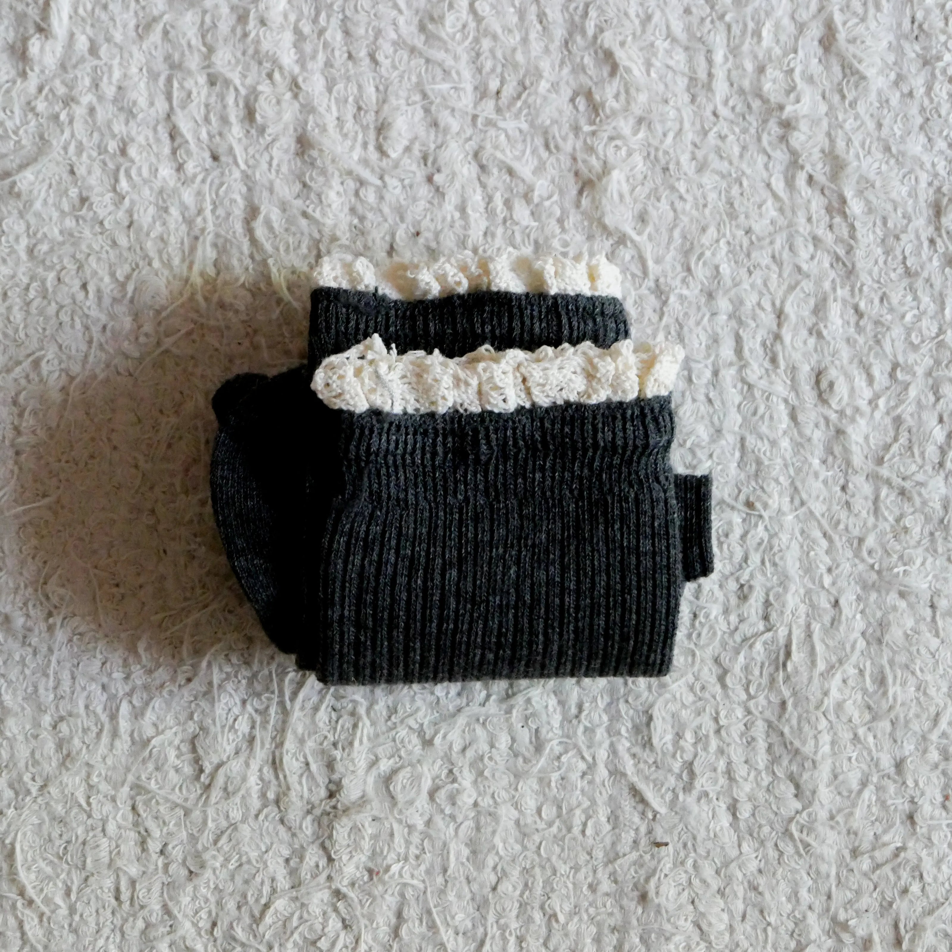 Chaussettes gris antracites gentil coquelicot gris anthracite