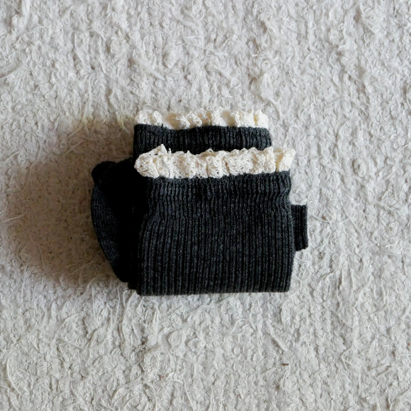 Chaussettes gris antracites gentil coquelicot gris anthracite
