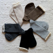 Chaussettes hautes macramé gentil coquelicot