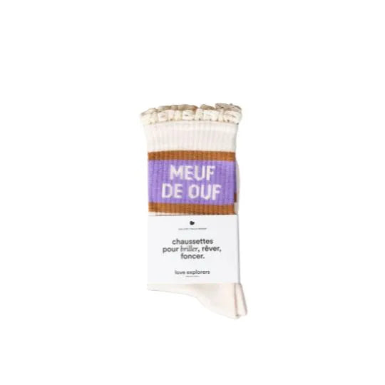 Chaussette meuf de ouf love explorers