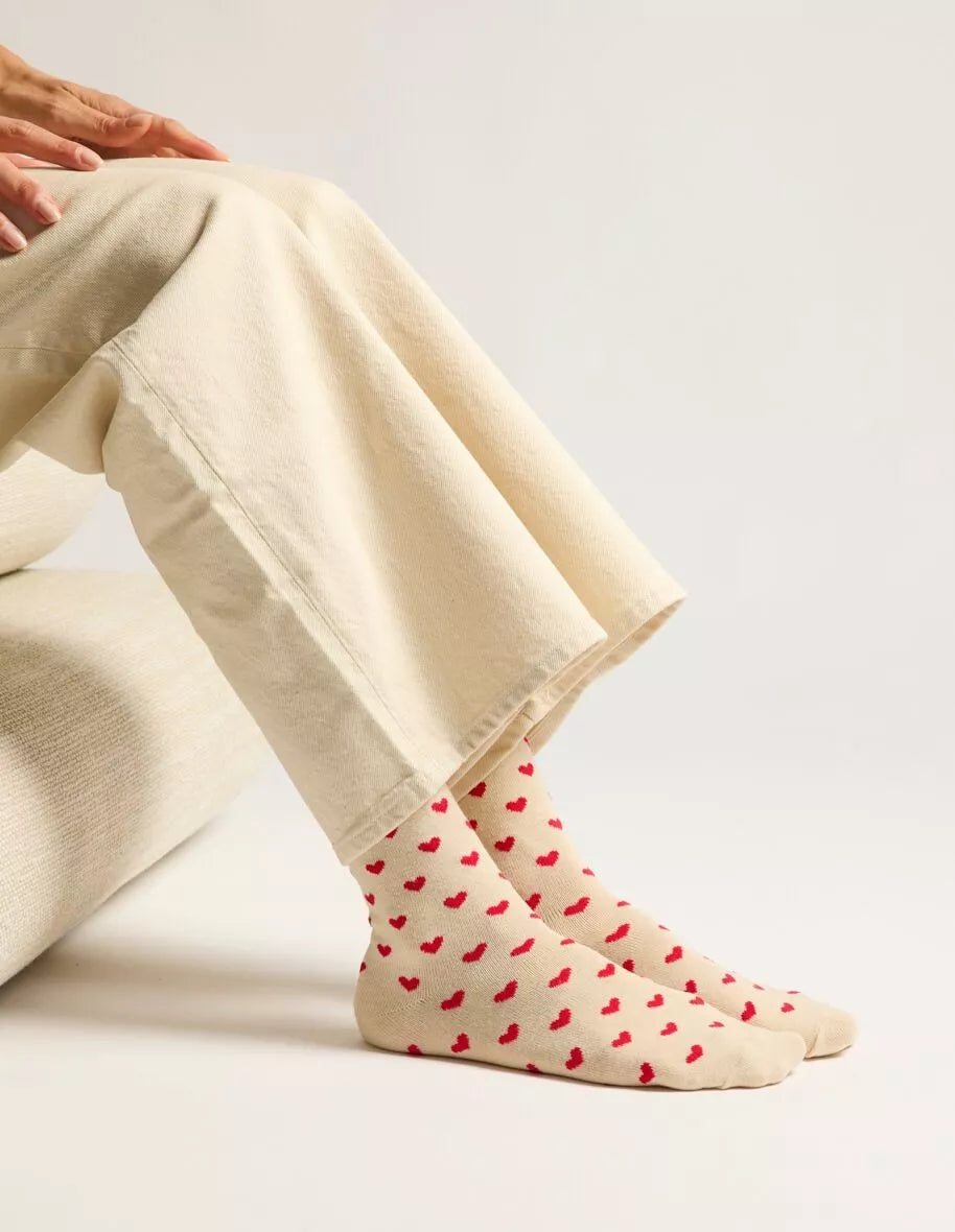 Pack de 3 chaussettes à paillettes et coeurs