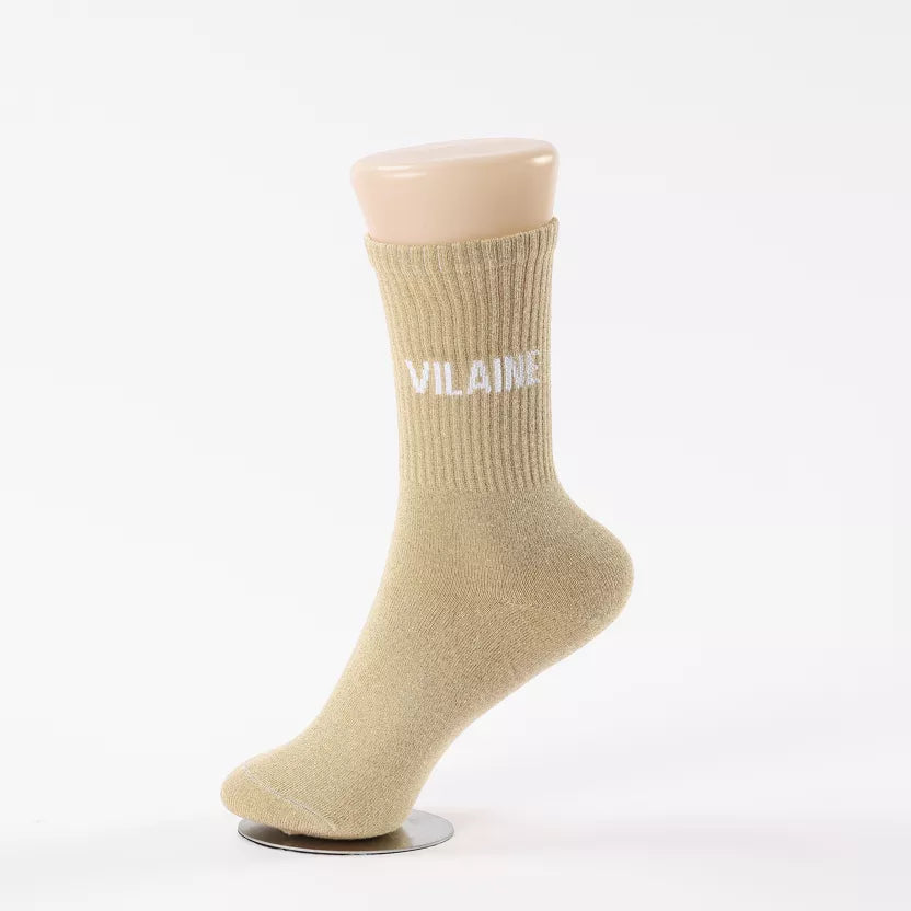 Chaussettes à paillettes doré vilaine