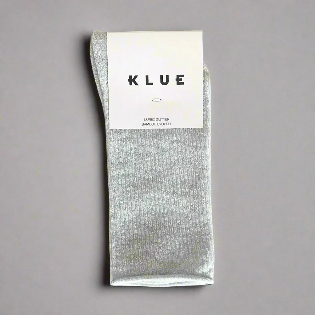 Chaussettes à paillettes blanches Klue