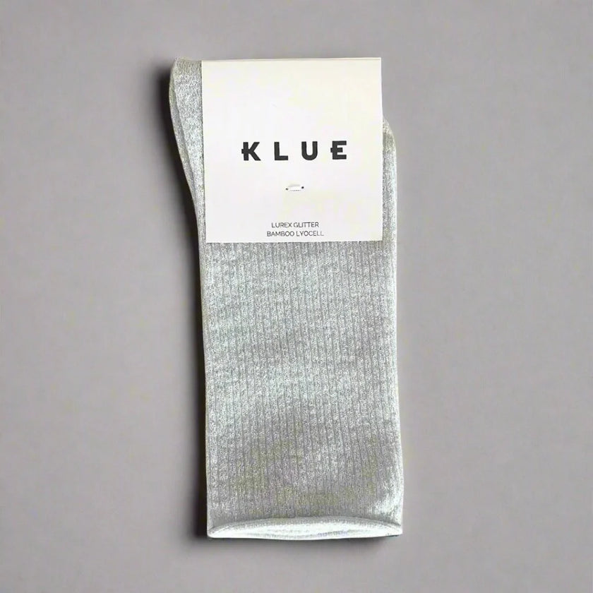 Chaussettes à paillettes blanches Klue