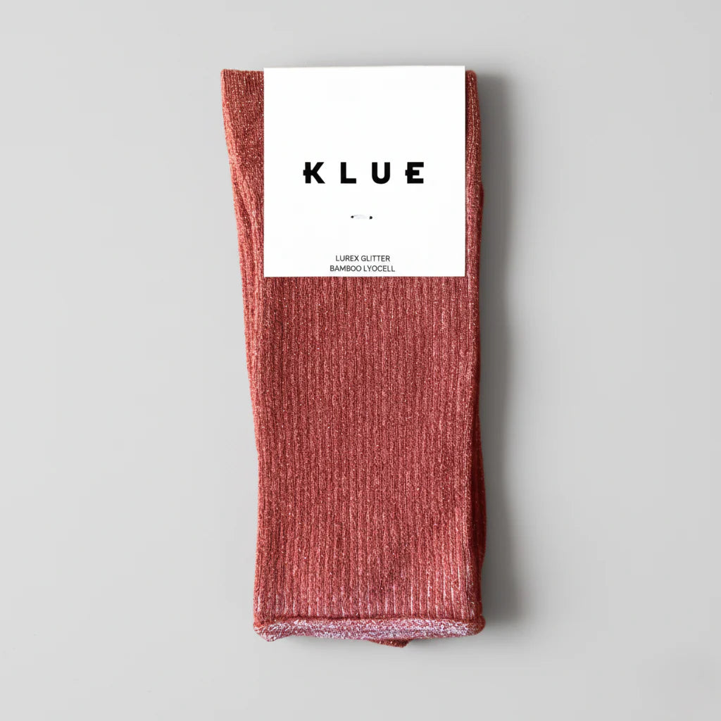 Chaussettes à paillettes Klue Brique