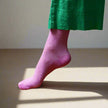 Chaussettes à paillettes fuchsia Klue