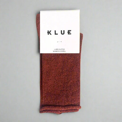 Chaussettes à paillettes Klue Rouge