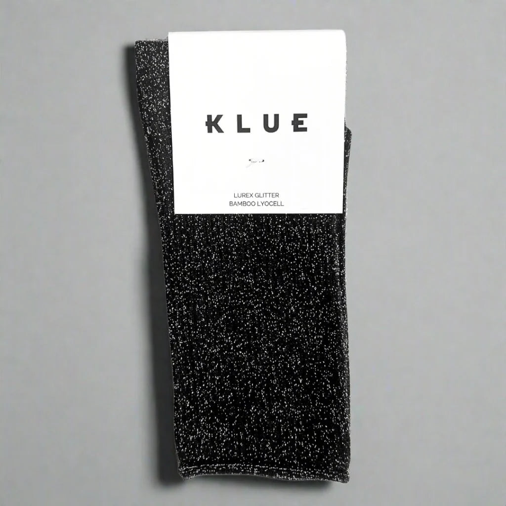 Chaussettes à paillettes noires Klue