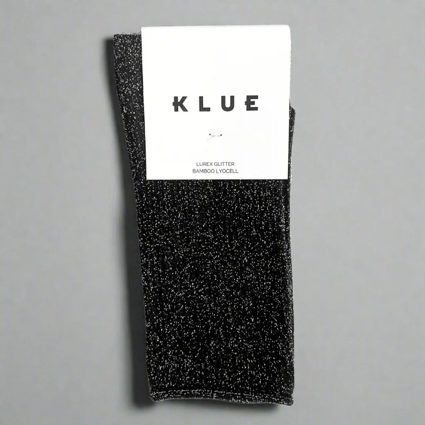Chaussettes à paillettes noires Klue