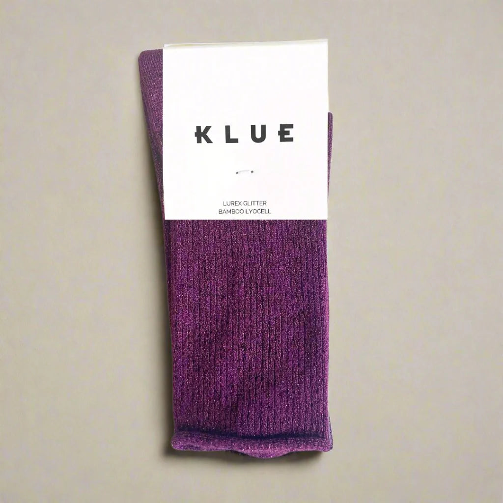 Chaussettes à paillettes Klue Violet 