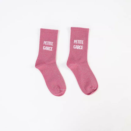 Chaussettes à paillettes petite garce 