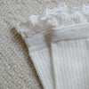chausettes gentil coquelicot volants blanc
