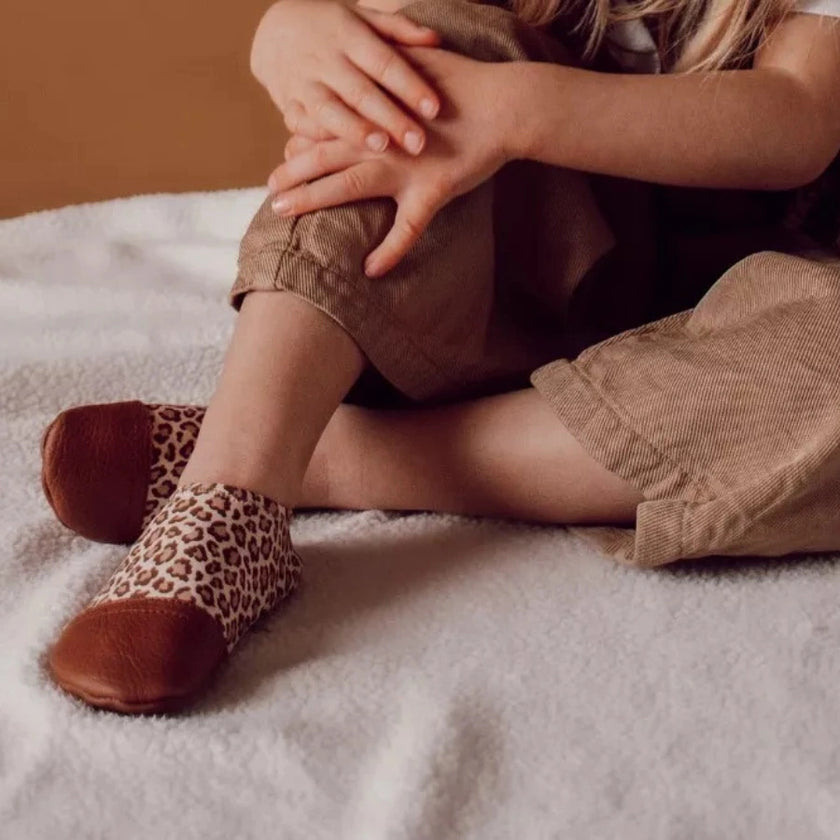 chausson souple léopard 