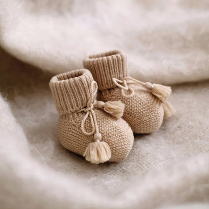Chaussons en maille | Beige