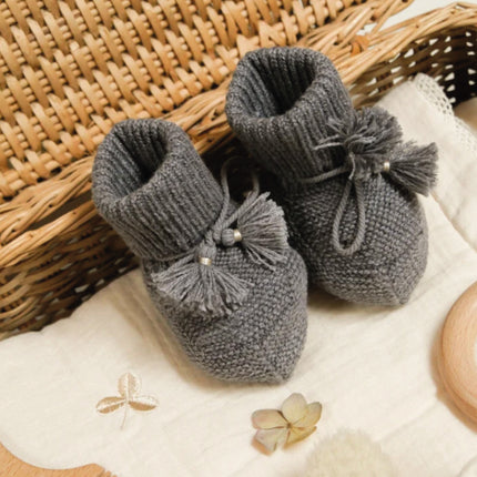 Chaussons en maille | Beige