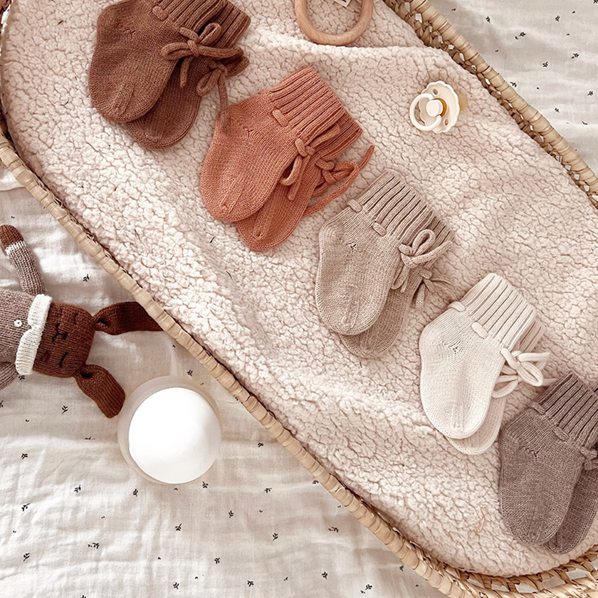 Chaussons tricotés