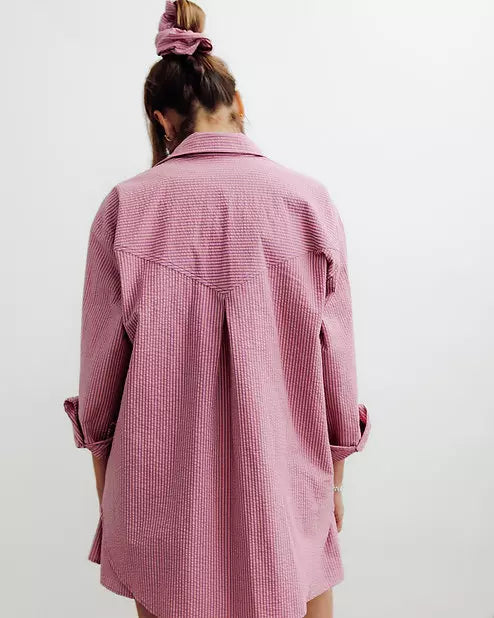Chemise rayé rose les bonnes soeurs OVA