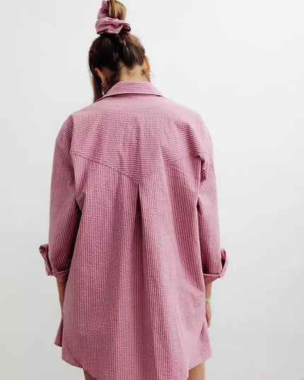 Chemise rayé rose les bonnes soeurs OVA