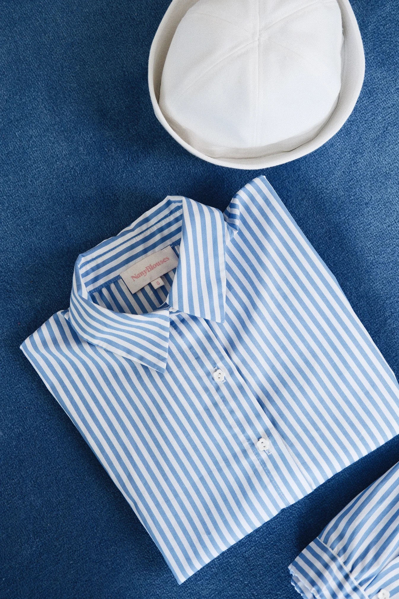 Chemise vichy bleu nany blouses manches courtes