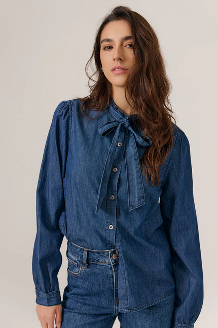 Chemise jean bleu