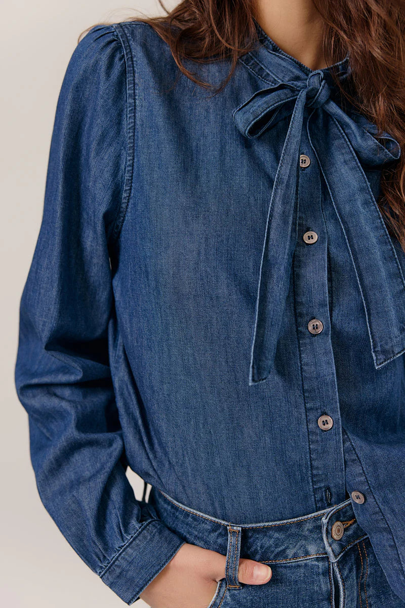 Chemise jean bleu