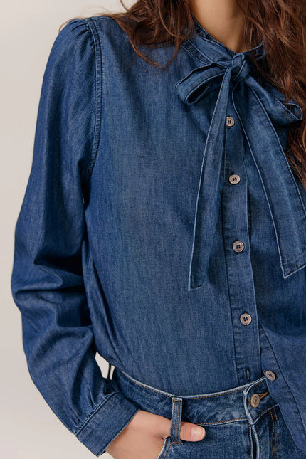 Chemise jean bleu