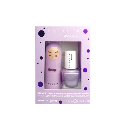 Coffret duo kids baume & vernis | Mauve