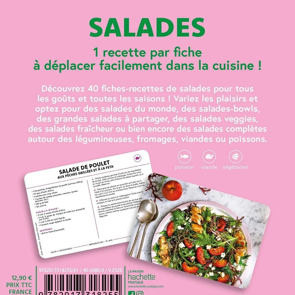 Coffret fiches recette de salde Hachette