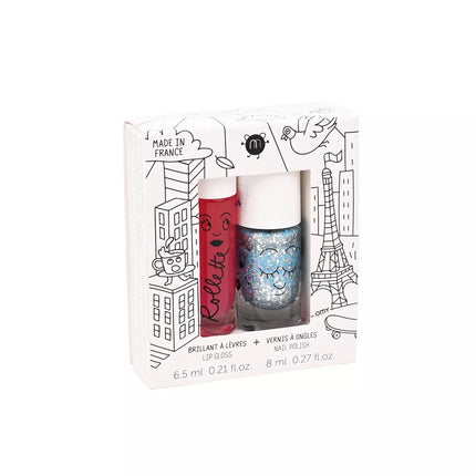 Coffret brillant levre vernis enfant rollette