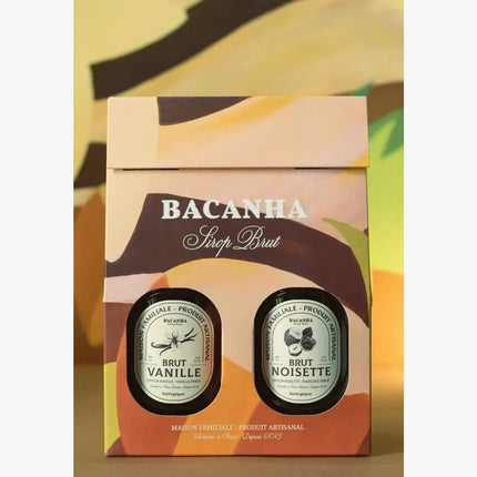 Coffret sirops vanille et noisette bacanha 