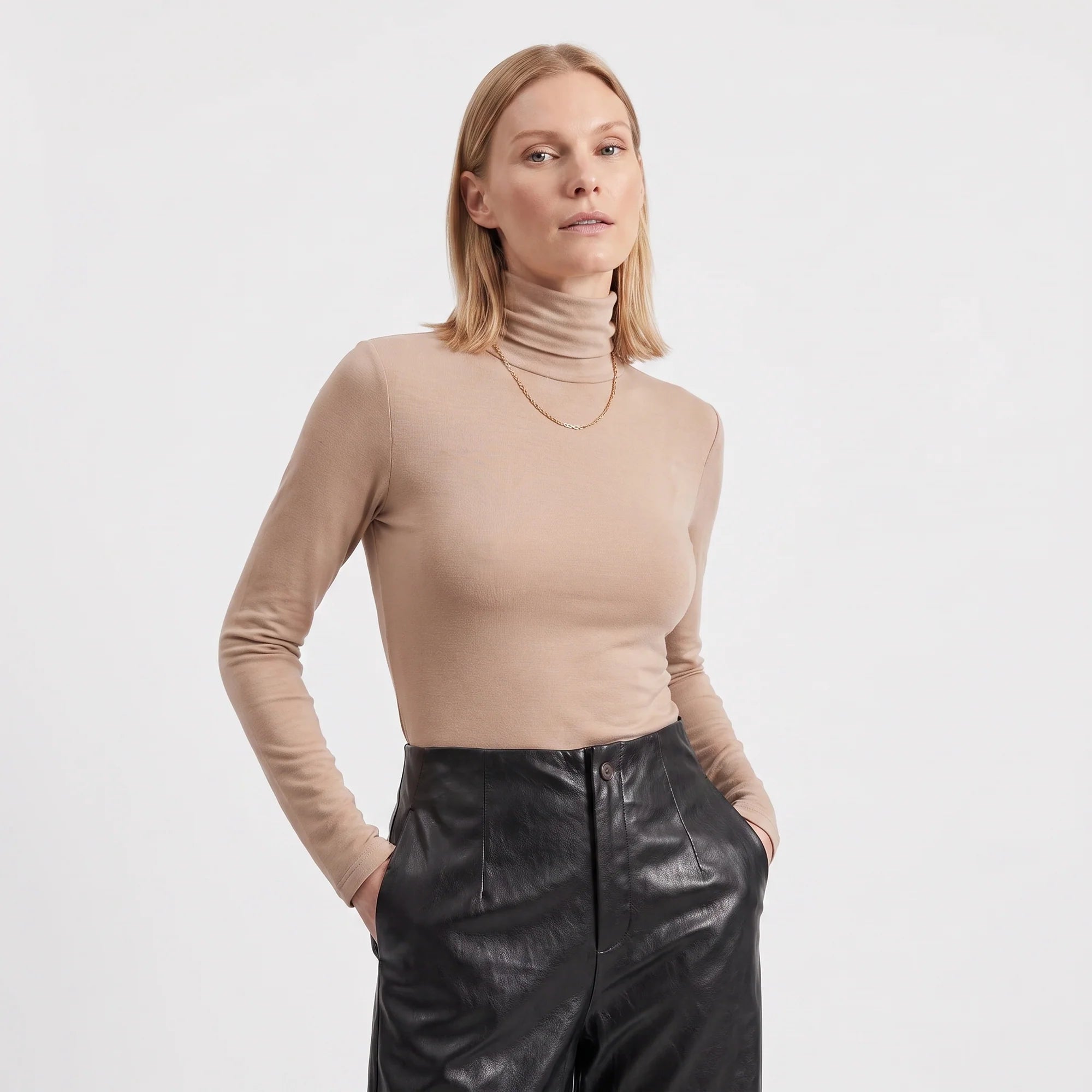 Col roulé Eliza beige Artlove