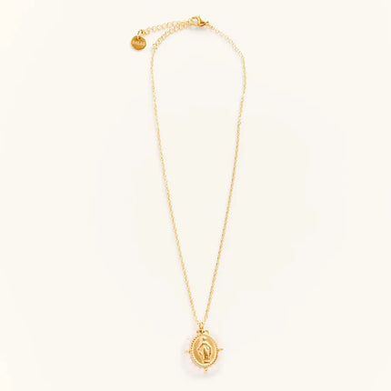 Collier enfant médaille dorée | Santa maria