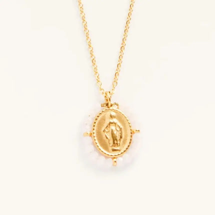 Collier enfant médaille dorée | Santa maria