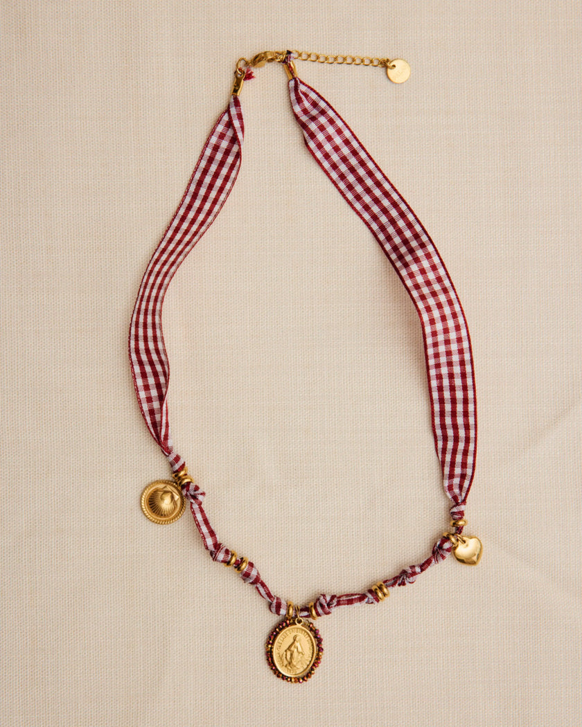 Collier Palas vichy necklace bronze