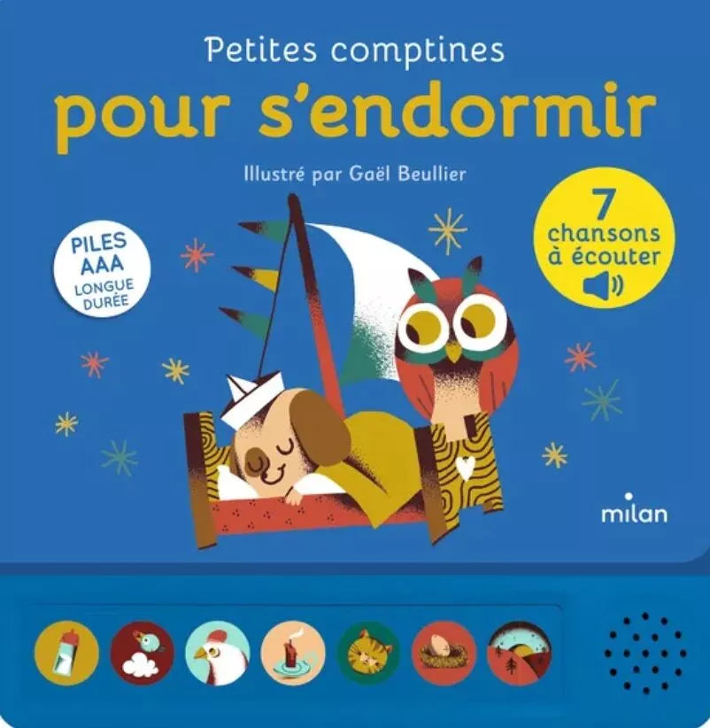 Livre sonore comptines pour s'endormir