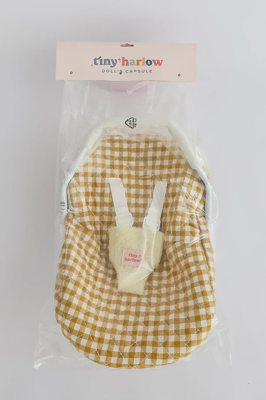 Coque pour enfant Sherpa de Tiny Harlow Vichy Camel